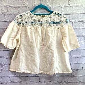 [Never Worn] Old Navy Crochet Top, size Petite Small